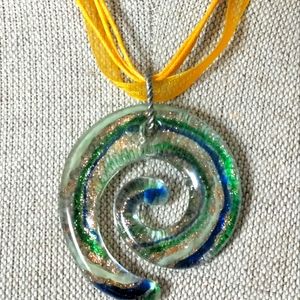 Murano glass pendant necklace